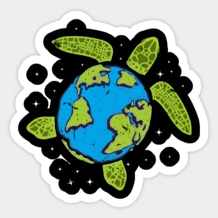 Earth Day 2023 Restore Save The Planet Turtle Art Sticker